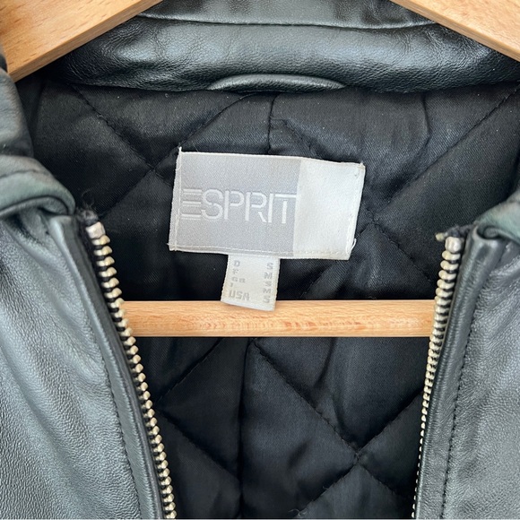 Esprit lamb leather jacket, real leather jacket, genuine leather, size small - Picture 3 of 10